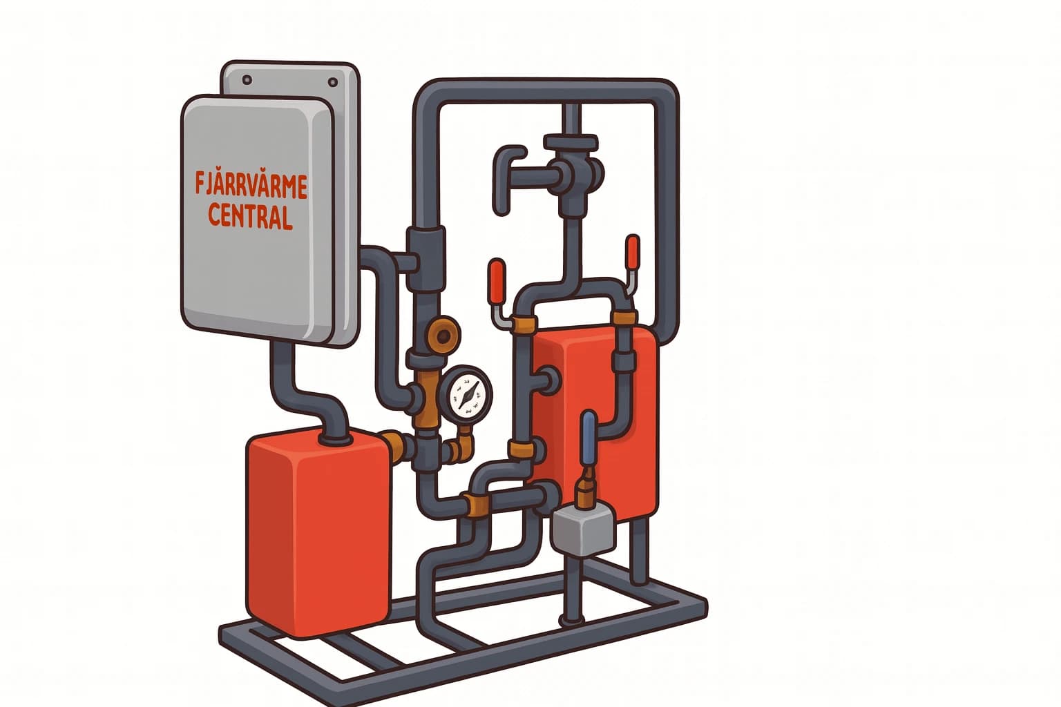 Fjärrvärme installation